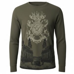 English Laundry Long Sleeve Crewneck Waffle Shirt